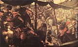Jacopo Robusti Tintoretto Canvas Paintings - Battle between Turks and Christians